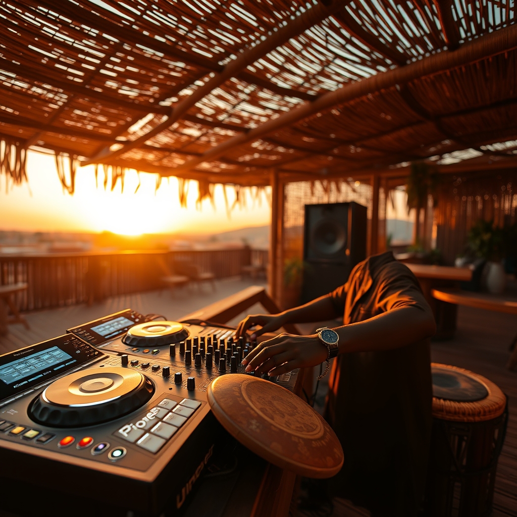 Afro House DJ setup — editorial header image for Afro House DJ Crates for Sale: Inside Beatport's 2026 Sound of the Year Boom