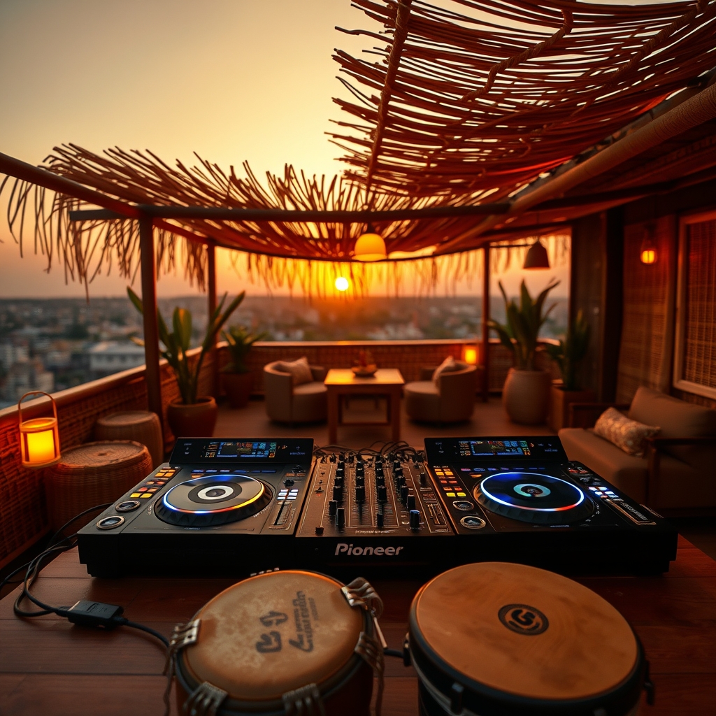 Afro House DJ setup — editorial header image for Afro House DJ Crates for Sale: Inside DJ Mag's 2026 Top 100 South African Takeover