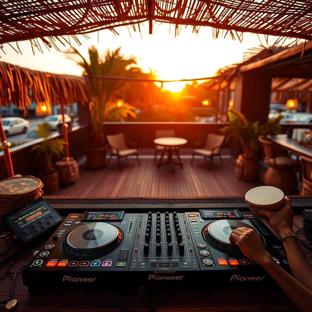 Afro House DJ setup — editorial header image for Afro Melodic House DJ Crates for Sale: The 2026 Beatport Breakout Sub-Genre Guide