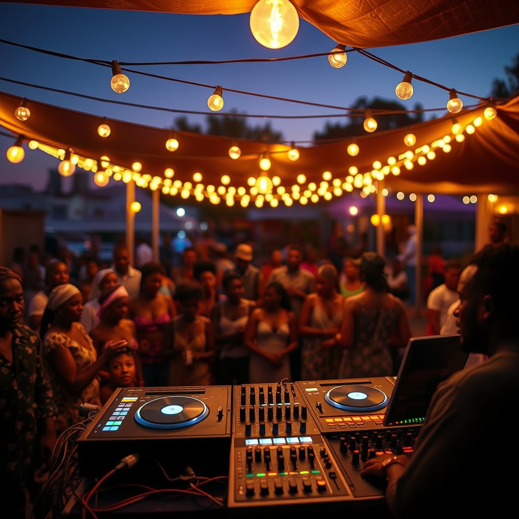Amapiano DJ setup — editorial header image for Afrobeats & Amapiano DJ Crates for Sale: The 2027 Grammy Submission Season Download Guide