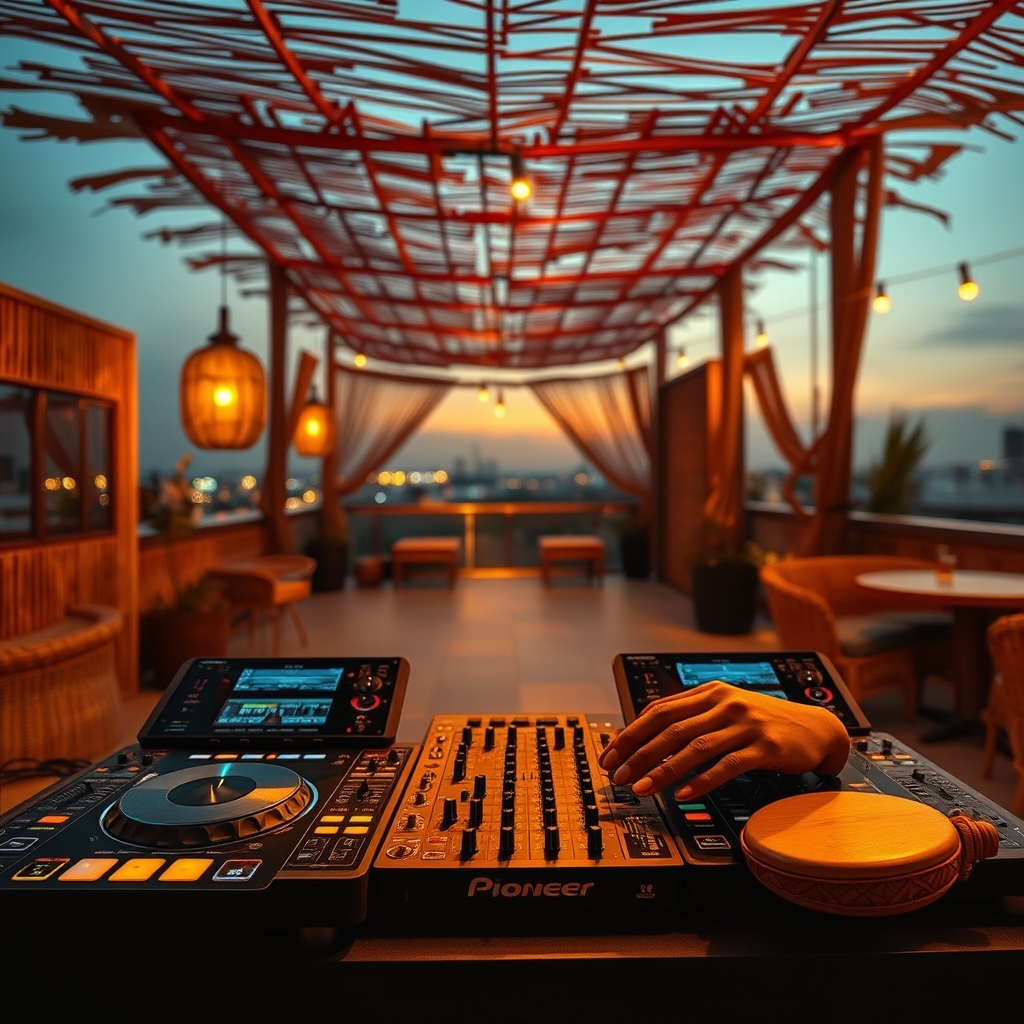 Afro House DJ setup — editorial header image for Afrobeats DJ Crates for Sale: The 2026 Wedding & Open-Format Blueprint