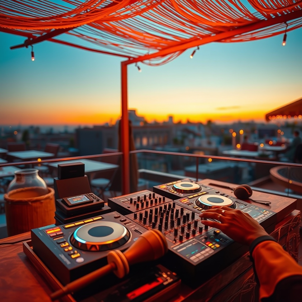 Afro House DJ setup — editorial header image for Afrobeats & Shatta DJ Crates for Sale: The 2026 Ghana-to-Naija Crossover Download Guide