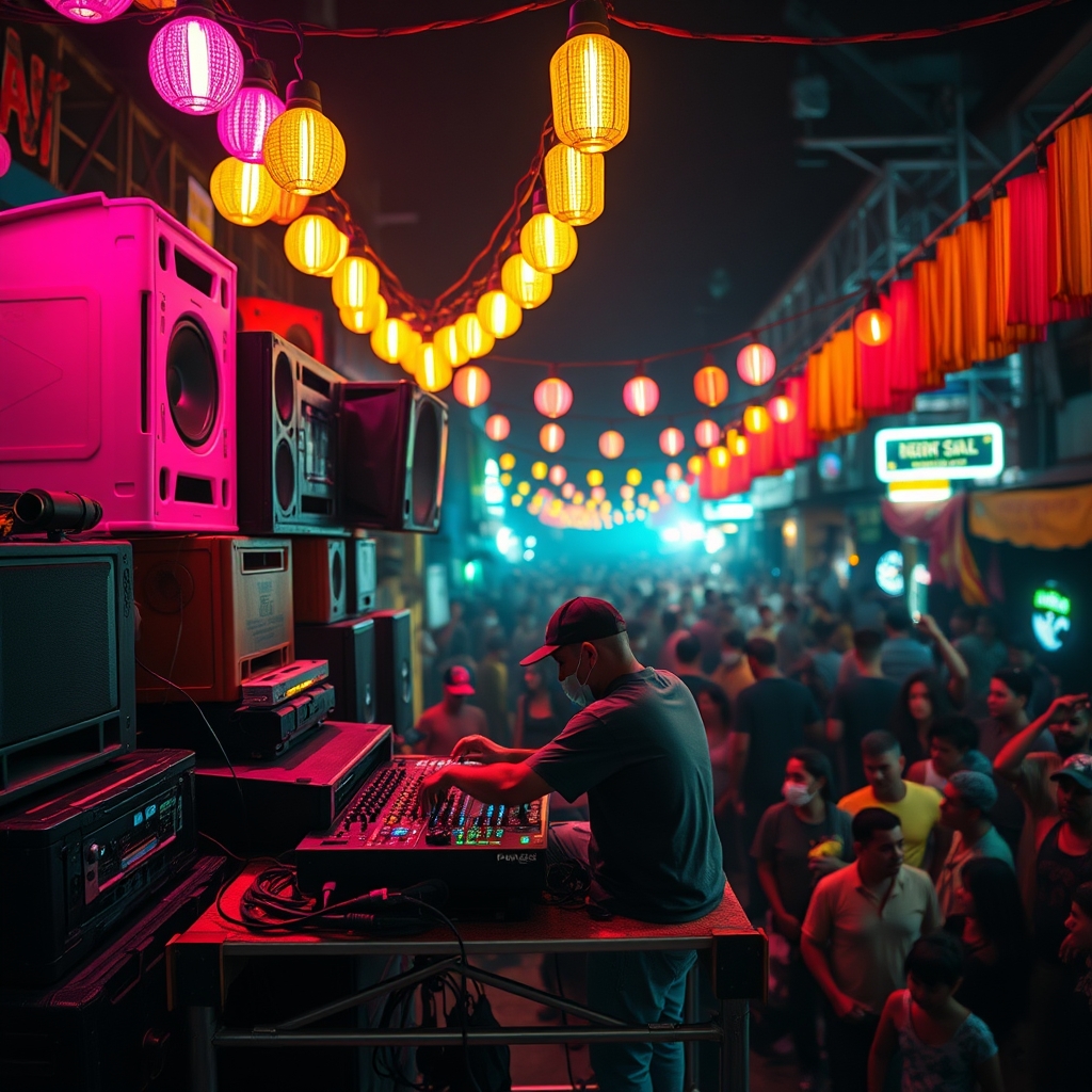 Baile Funk & Club DJ setup — editorial header image for Dancehall DJ Crates for Sale: The 2026 Riddim-Mixing Blueprint