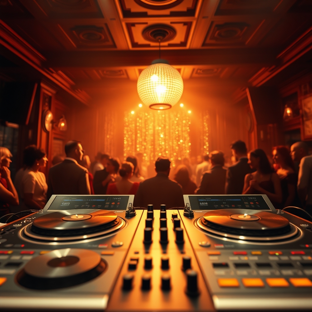 House DJ setup — editorial header image for Funk & Boogie DJ Crates for Sale: The 2026 Disco-Revival Sampling Guide