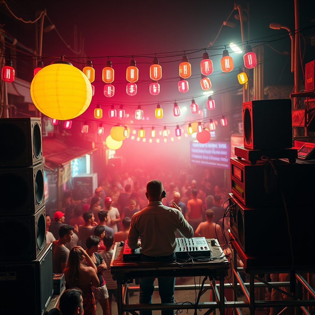 Baile Funk & Club DJ setup — editorial header image for Moombahton DJ Crates for Sale: The 2026 108-115 BPM Wedding-to-Club Download Guide