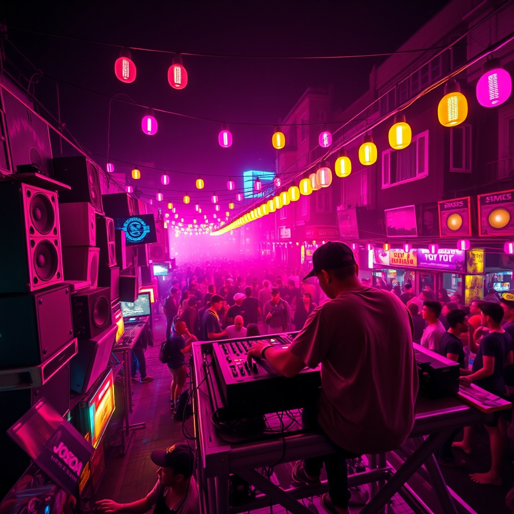 Baile Funk & Club DJ setup — editorial header image for Reggaeton & Dembow DJ Crates for Sale: The 2026 Tempo-Mixing Blueprint